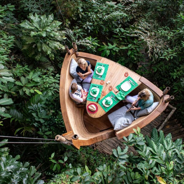 Soneva Kiri Resort Thaïlande diner sur la canopée
