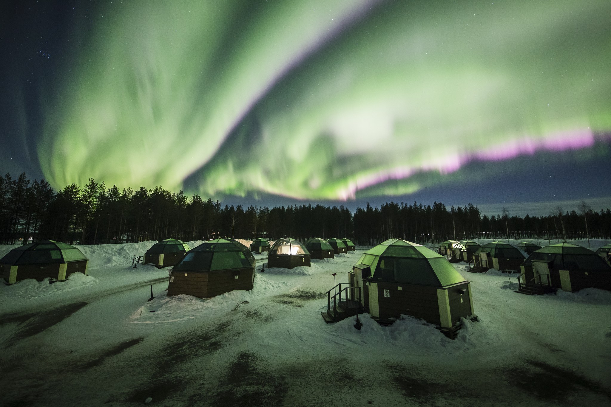 Artic Snow Hotel Finlande activité observation aurores boreales