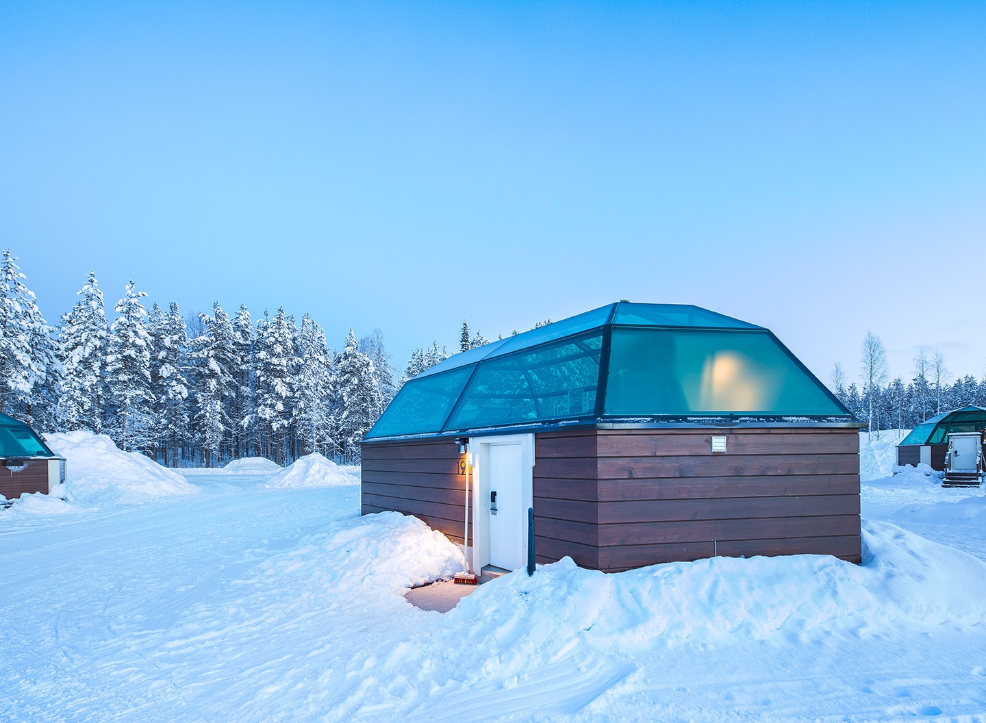 Artic Snow Hotel Finlande vue extérieure chambre