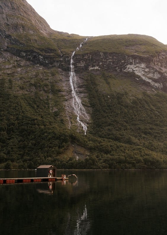 sauna sur ponton Union Øye Norvège