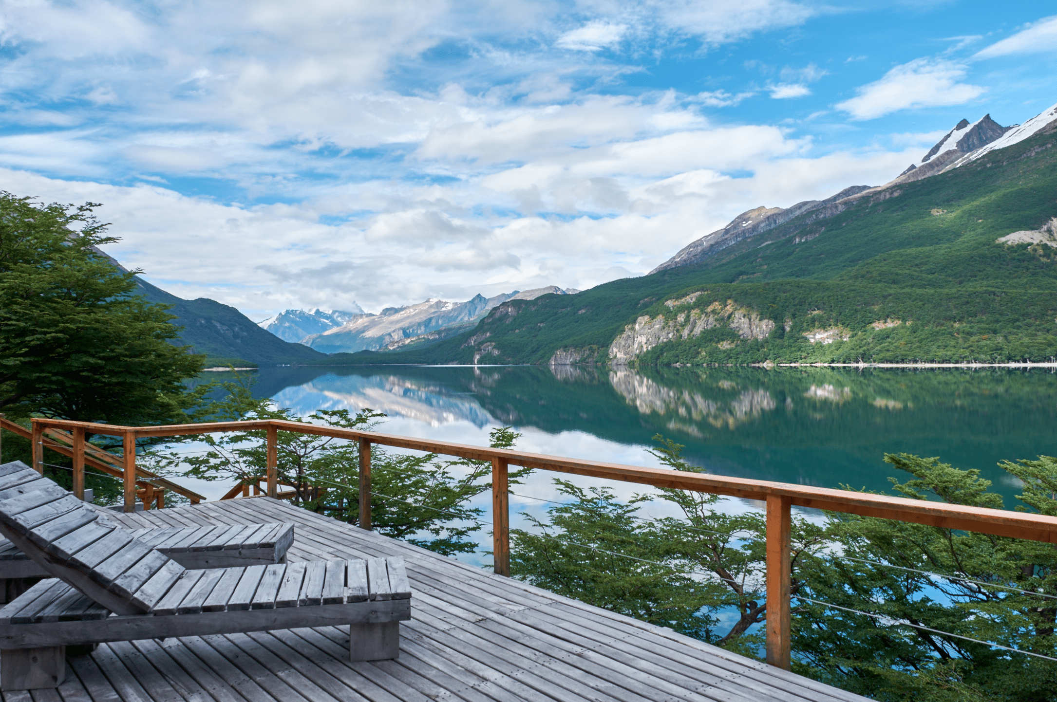 Aguas Arriba Lodge Argentine terrasse