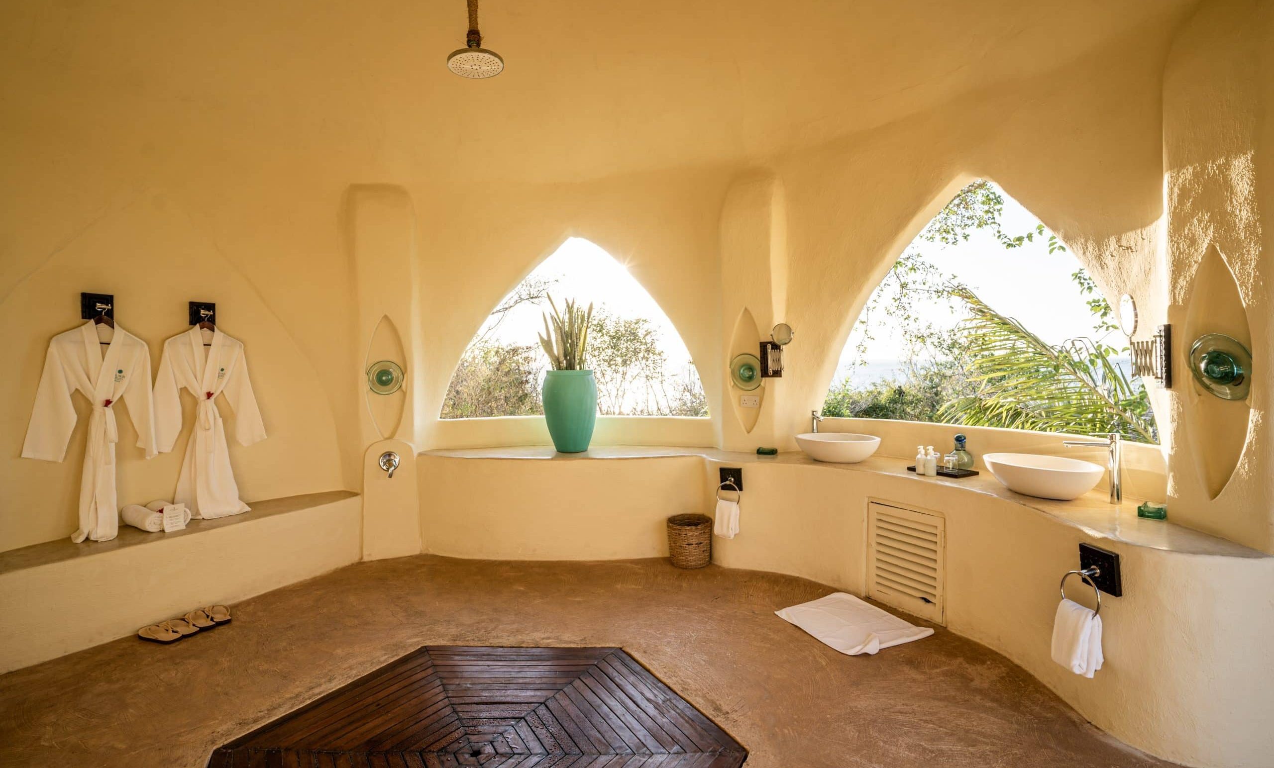 Kilindi Zanzibar salle de bain du pavillon