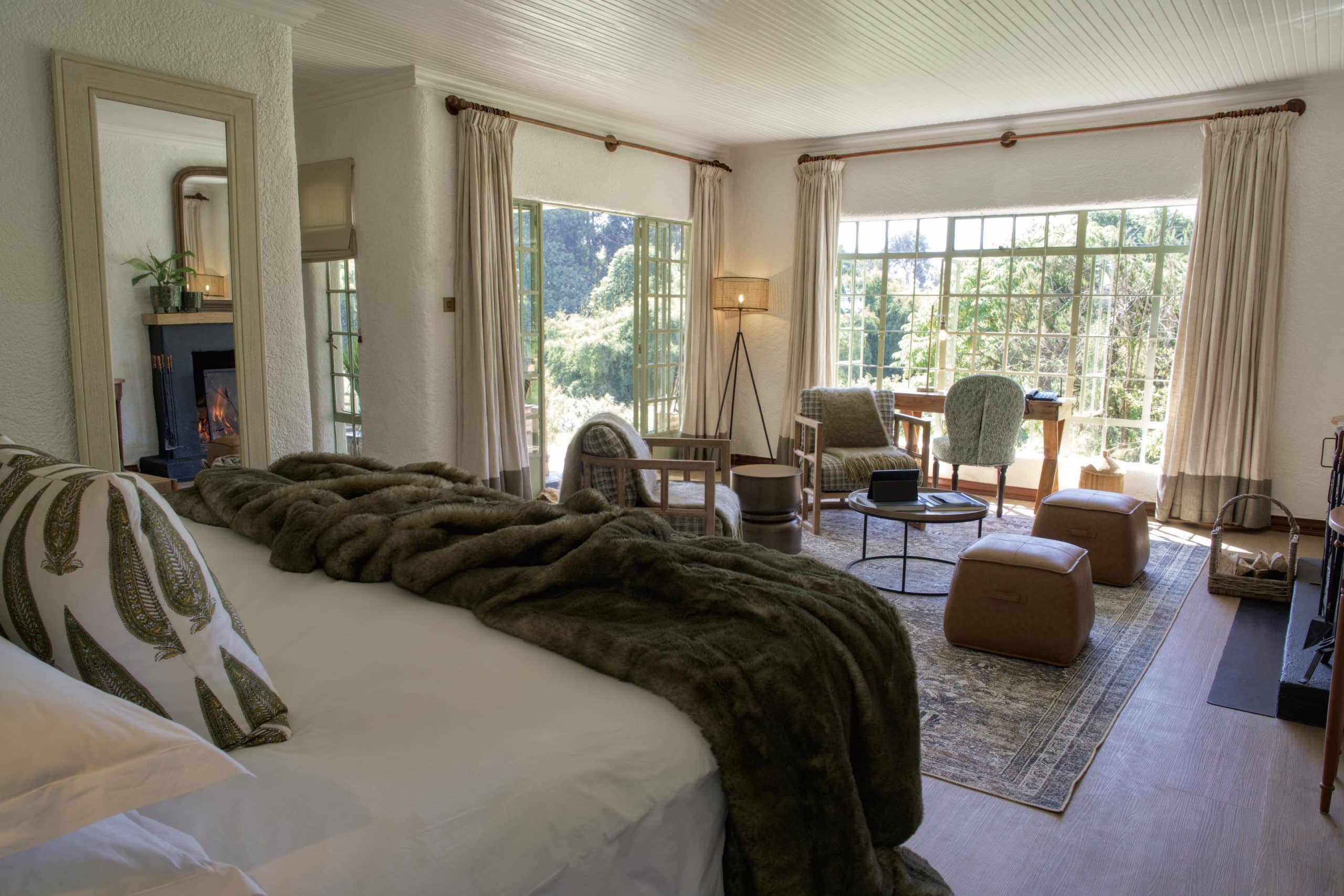 Sabyinyo Silverback Lodge Rwanda vue depuis la chambre