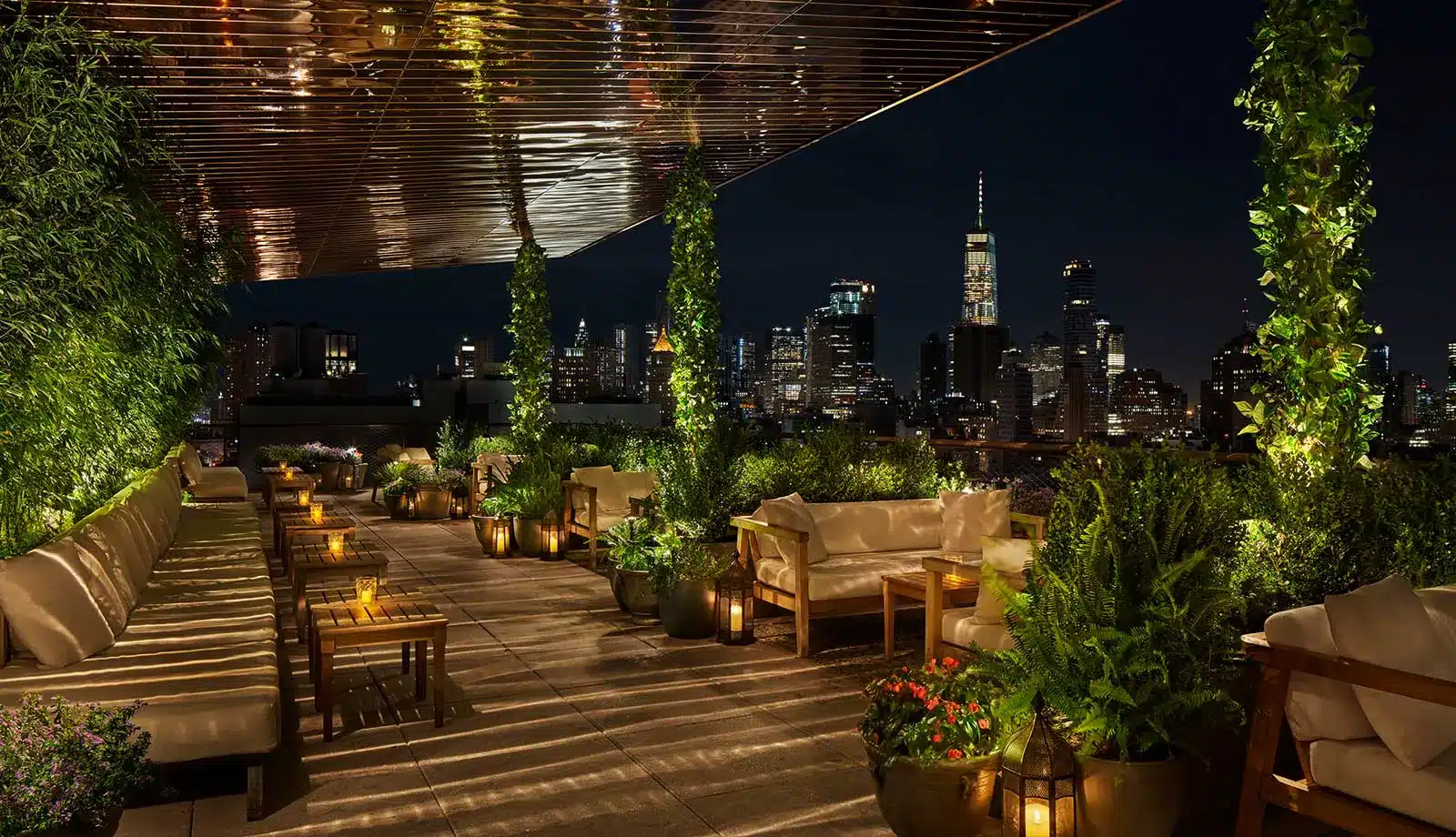 ©once upon a time Public Hotel NY Etats Unis rooftop de nuit